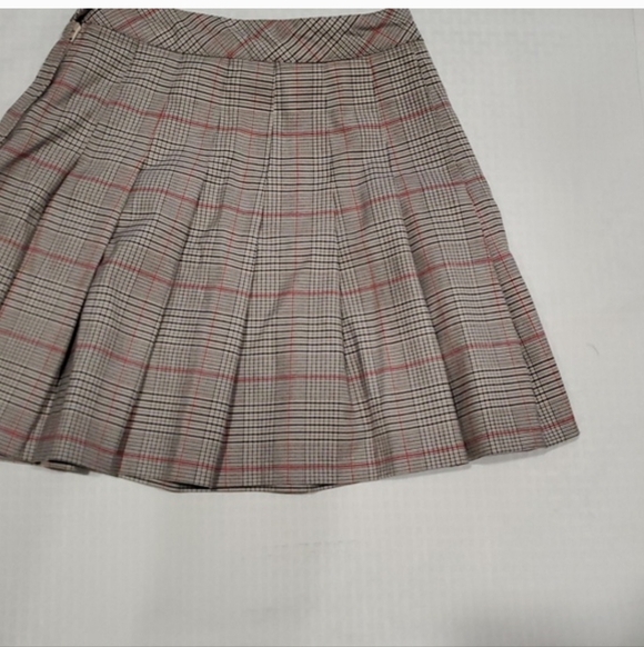 Divided Plaid Pleated school girl  Preppy  Micro Mini Skirt - Picture 8 of 8